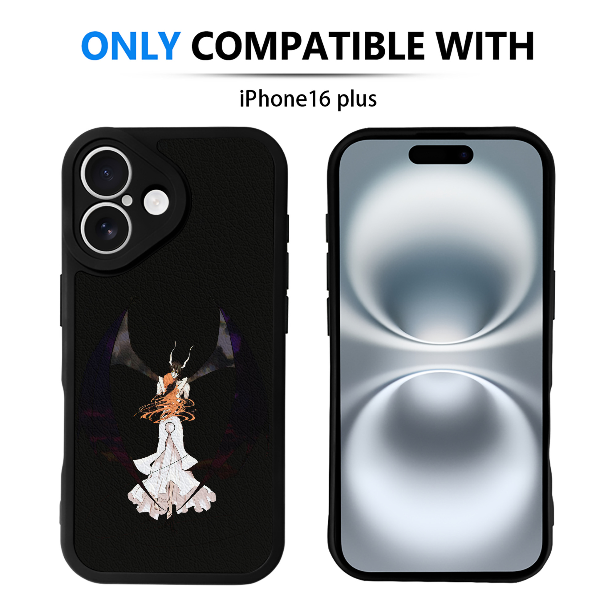 （画像用） ブリーチ ウルキオラ·シファー BLEACH Ulquiorra cifer 【iPhone 16シリーズ対応】シリコンスマホケース（レザー調） 材質：シリコン